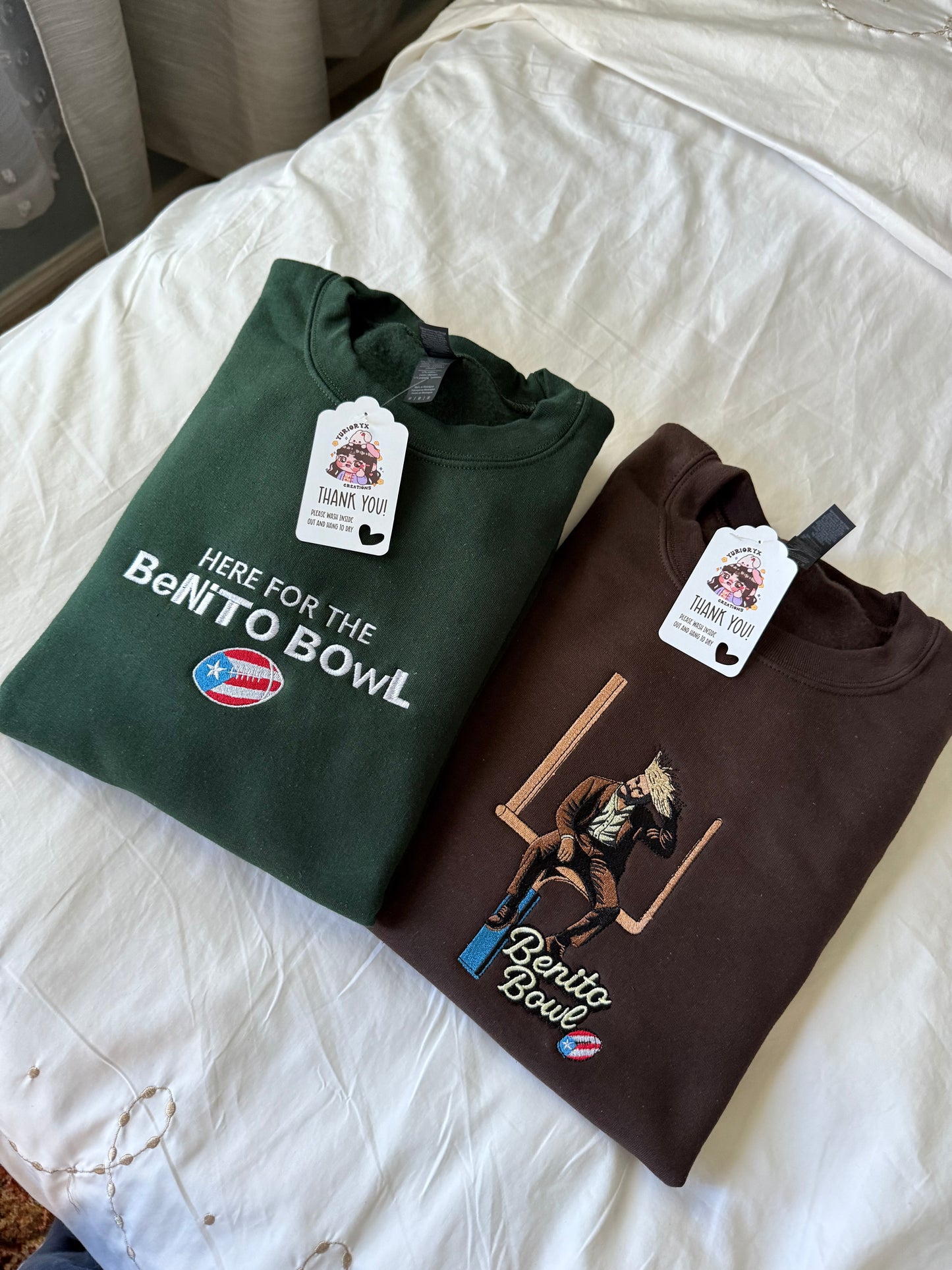 Benito Bowl embroidered sweater 🤎 *pre-order*