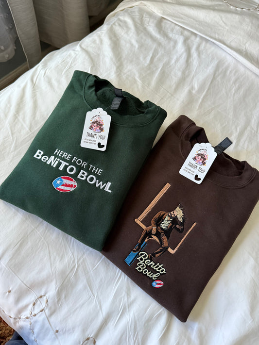 Benito Bowl embroidered sweater 🤎 *pre-order*