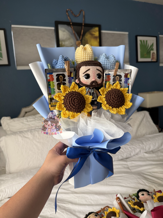 Messi WC2026 Crochet Bouquet 🇦🇷