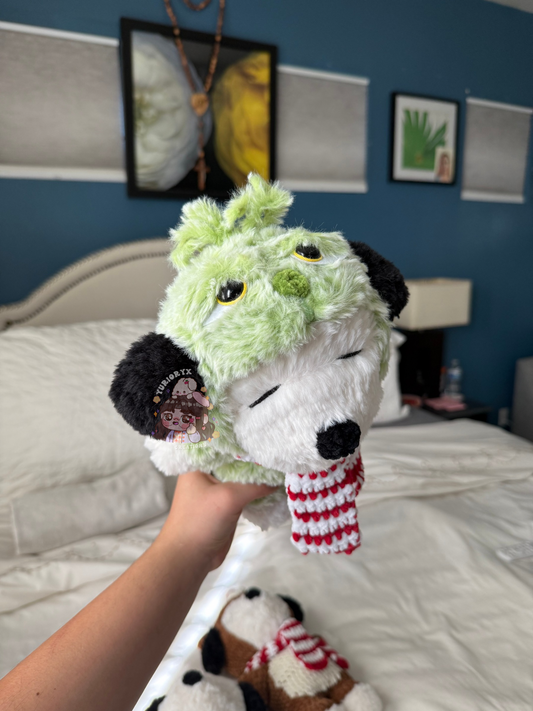 Crochet Fluffy Grinchy Snoop 💚