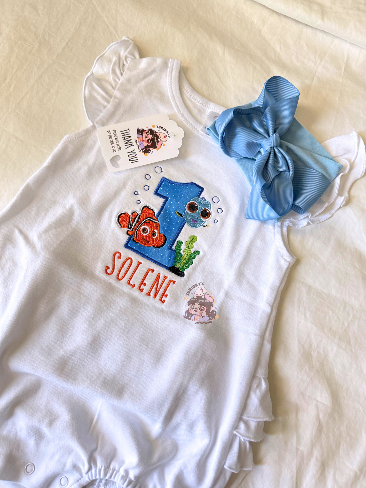 Baby Romper - Just keep Swimming 🐟🎂 *pre-order*