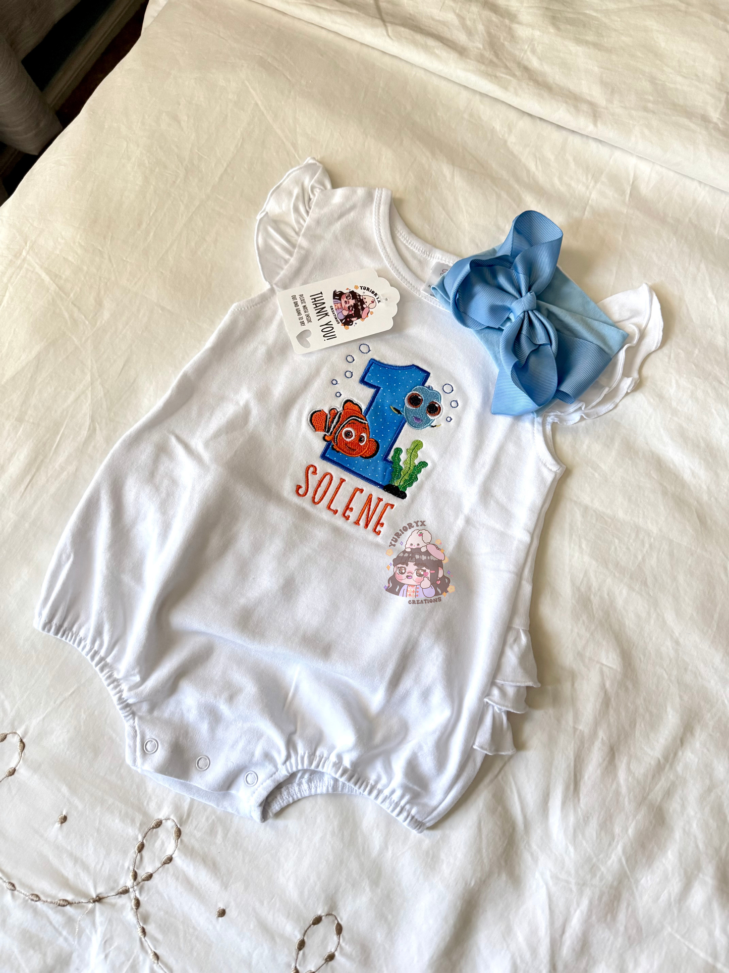 Baby Romper - Just keep Swimming 🐟🎂 *pre-order*