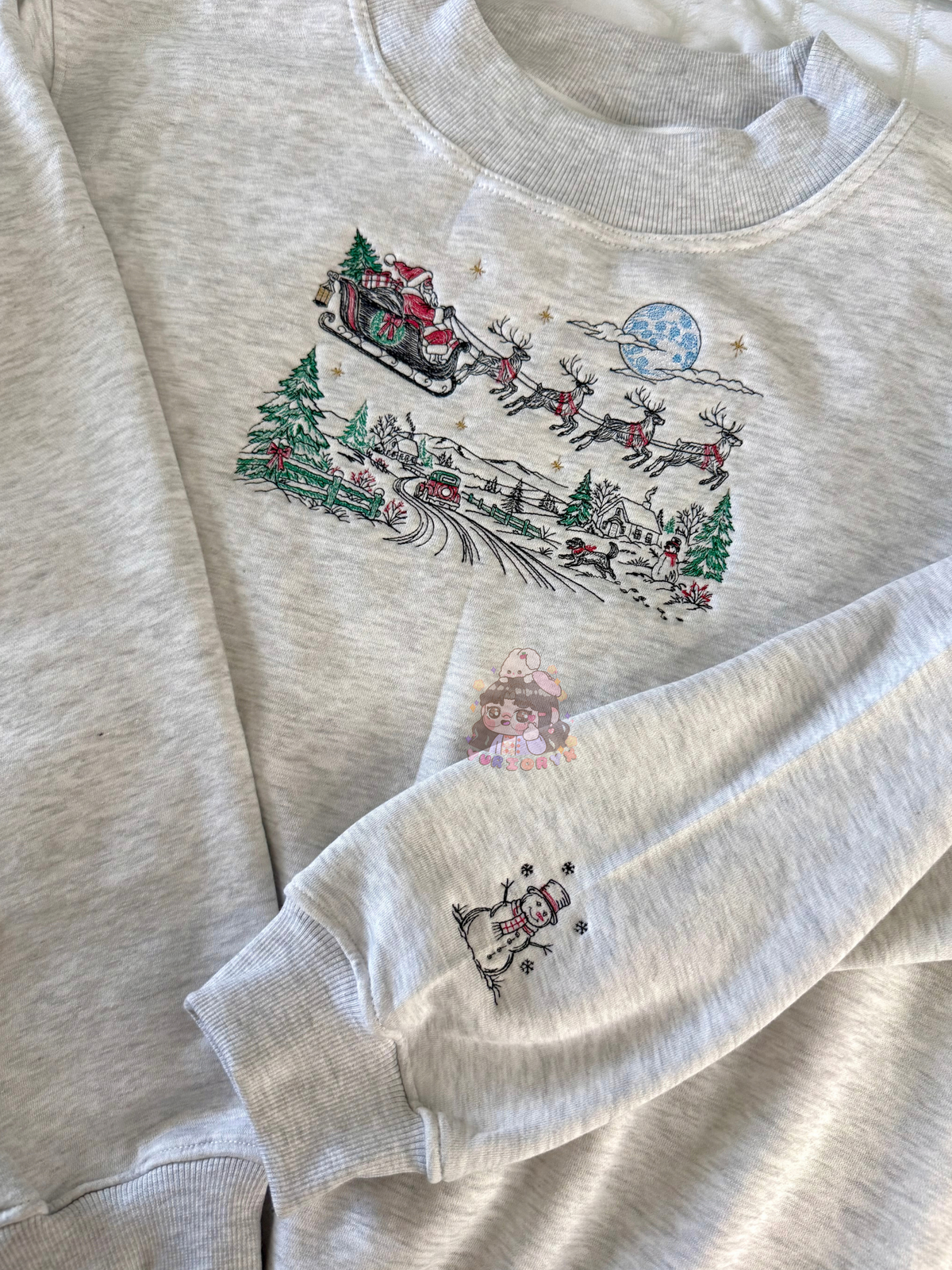 Vintage Halloween/Christmas embroidered mockneck sweaters 🎃🎄 *pre-order*
