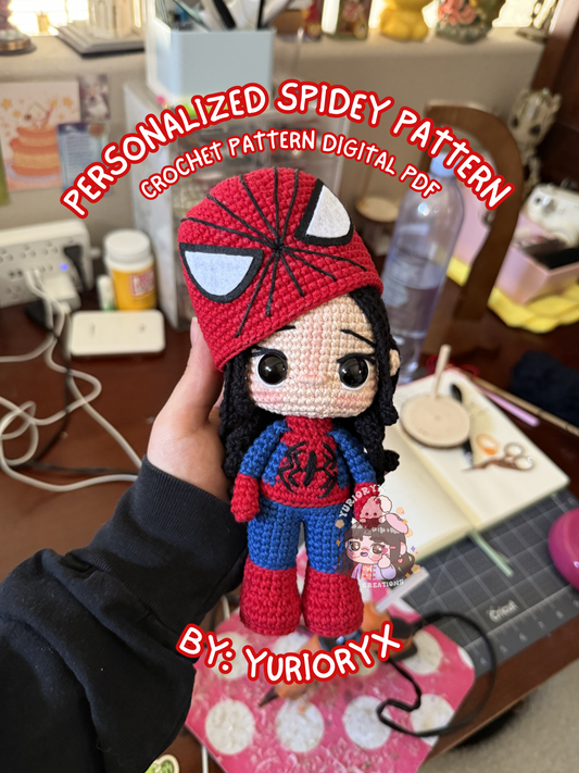 *pre-sale* Digital Pattern PDF - Personalized Spidey 🕷️ (ENG)