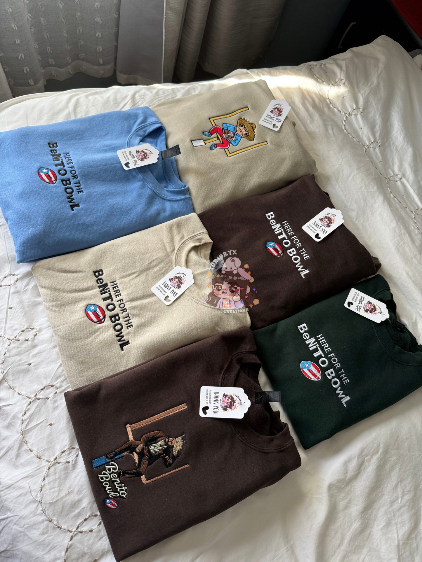 Benito Bowl Sapo Concho embroidered sweater 🏈🐸 *pre-order*