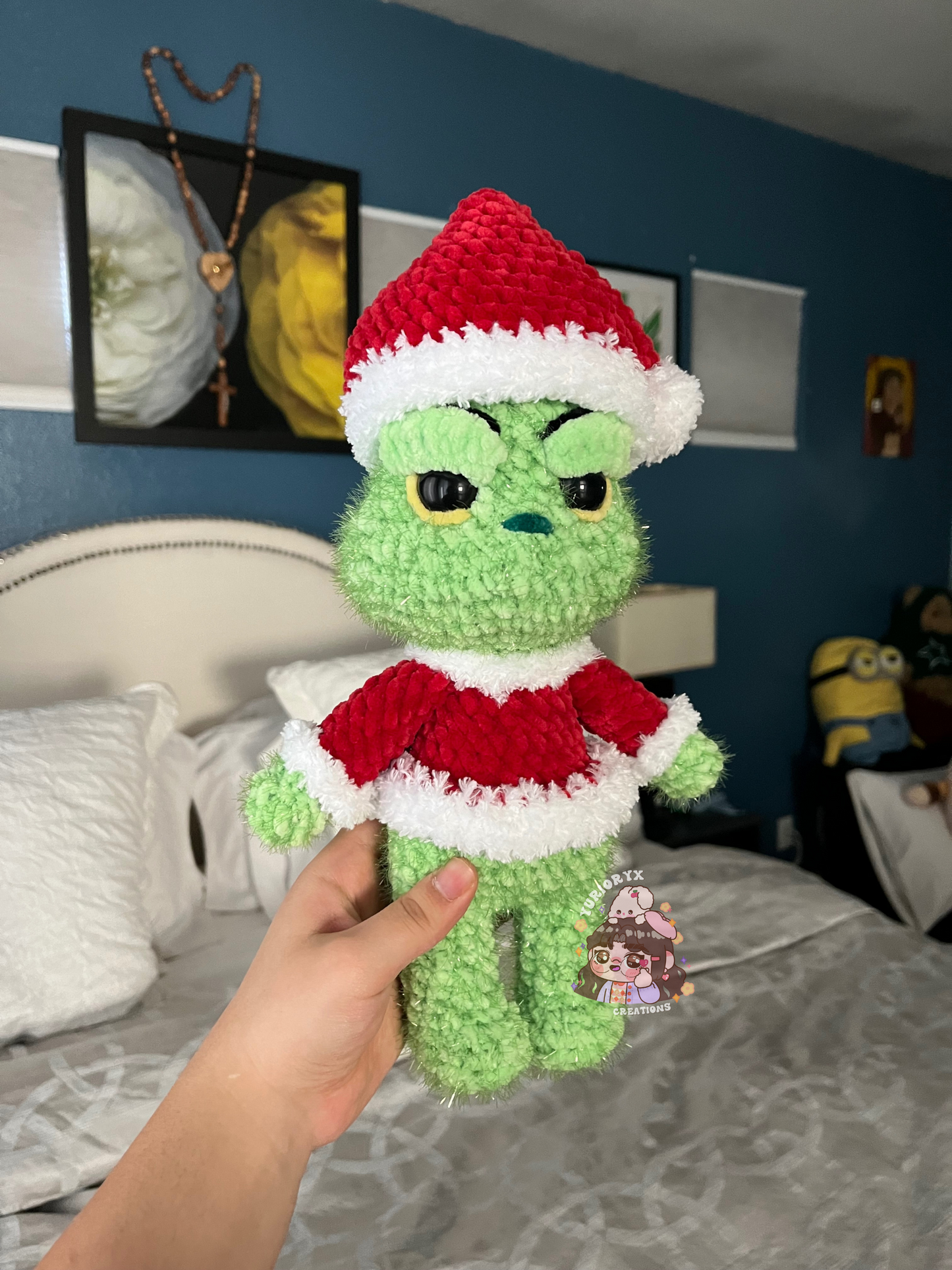 Grinch crochet plush 💚