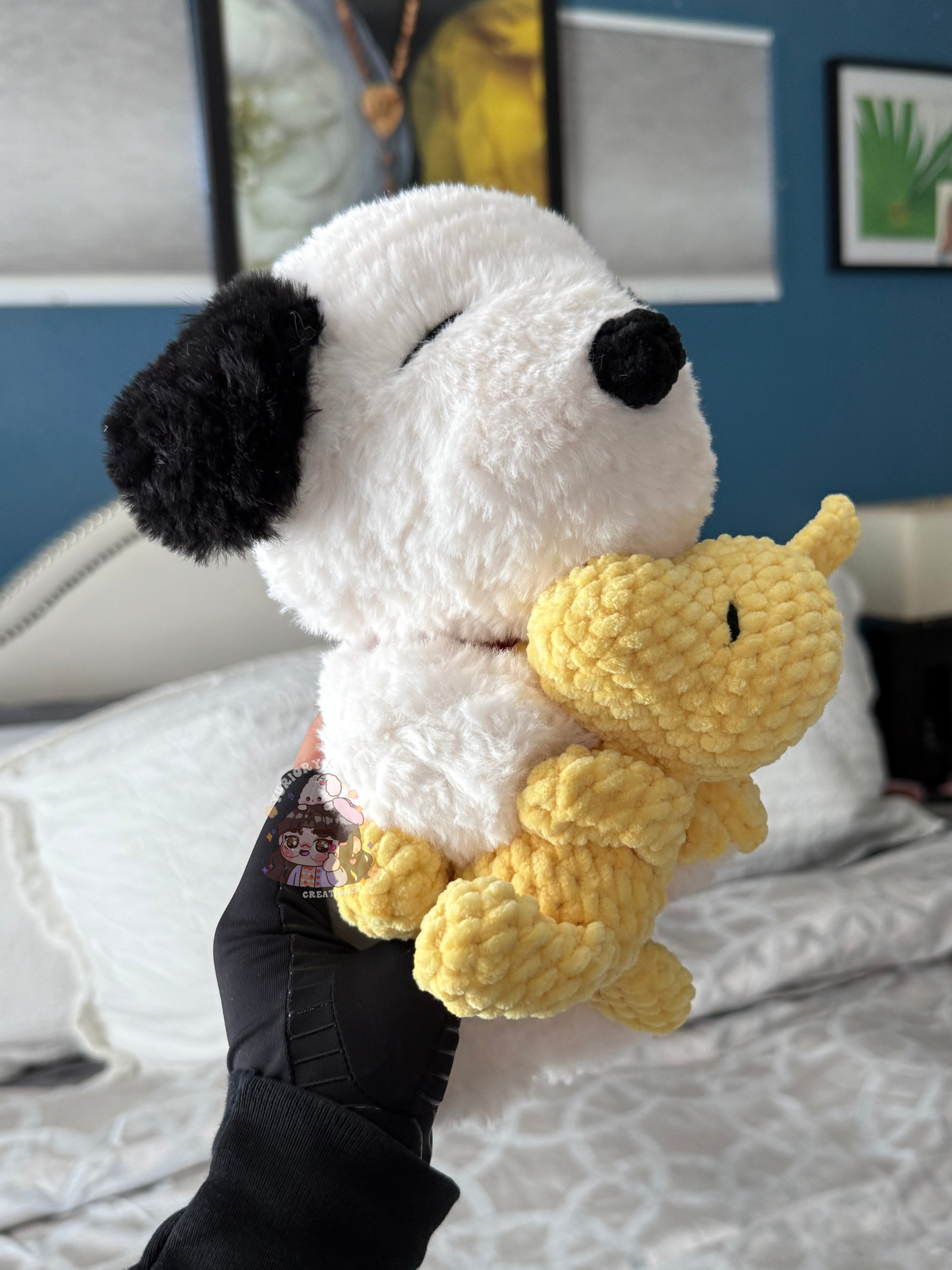 Crochet fluffy Snoop w/ Wood 💛