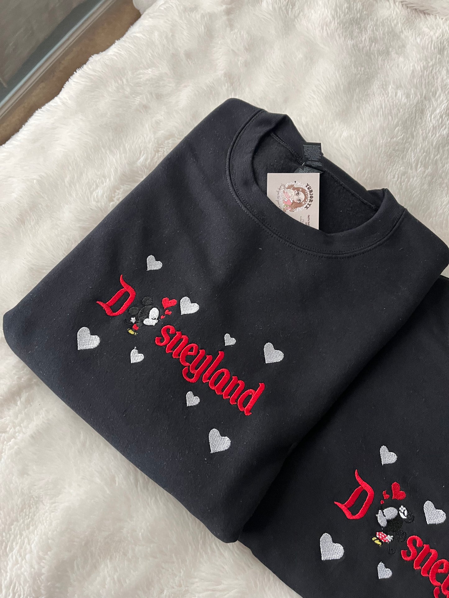 Comic Mike & Mika duo embroidered sweaters 💗 *pre-order*