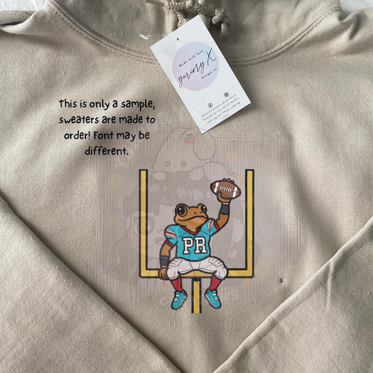 Benito Bowl football Concho embroidered sweater 🏈🐸 *pre-order*