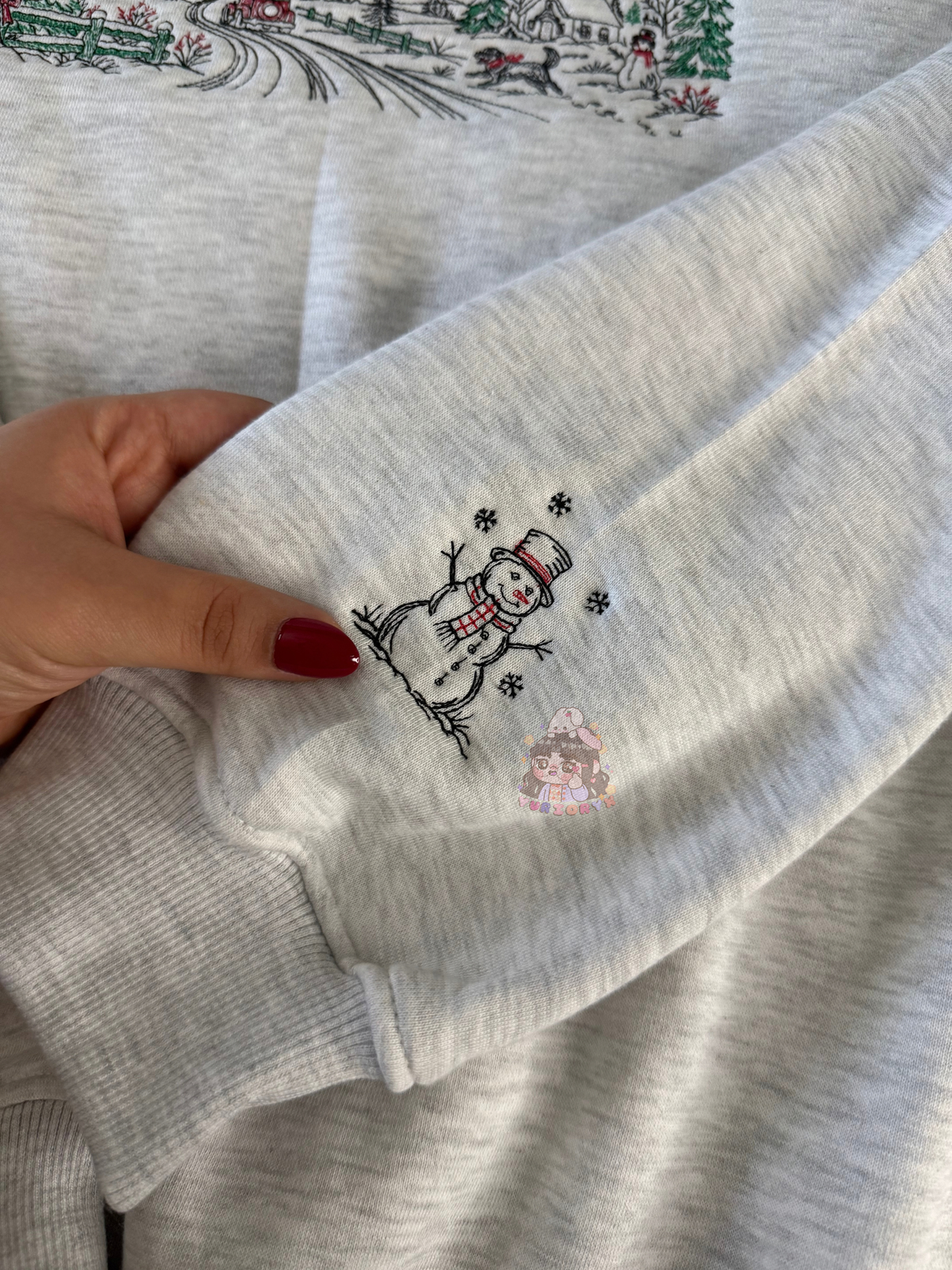 Vintage Halloween/Christmas embroidered mockneck sweaters 🎃🎄 *pre-order*