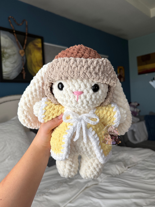 Crochet Benito inspired Trucker Hat Bunny 💛