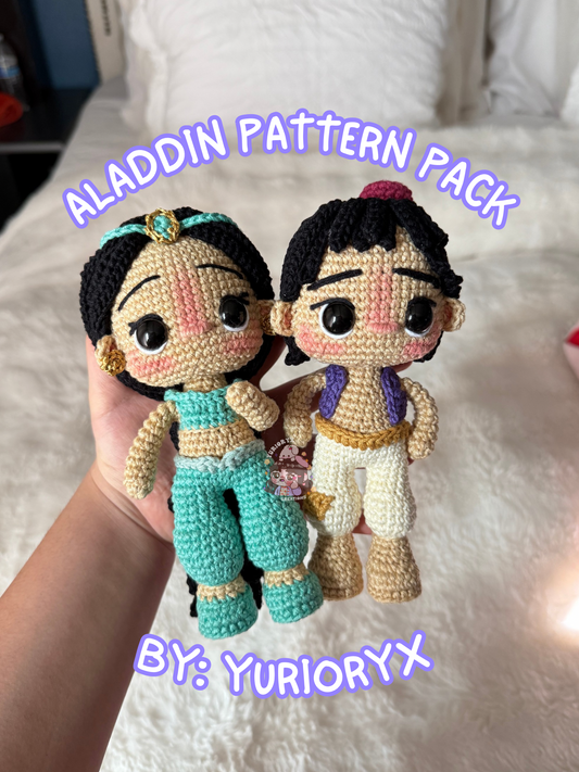 Pattern PDF - Aladdin & Jasmine duo 💜