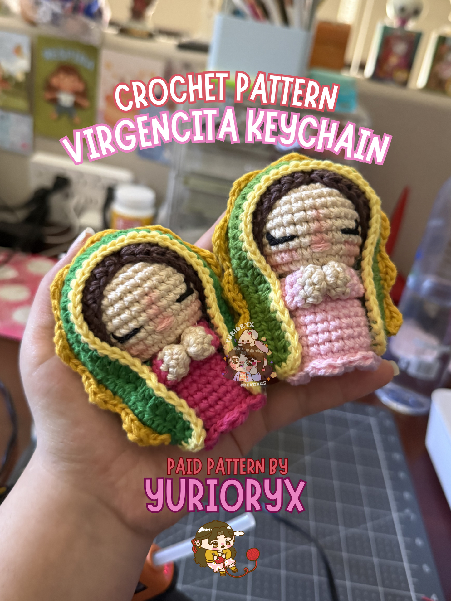 Digital Pattern PDF - Virgencita Keychain 💖 (ENG)