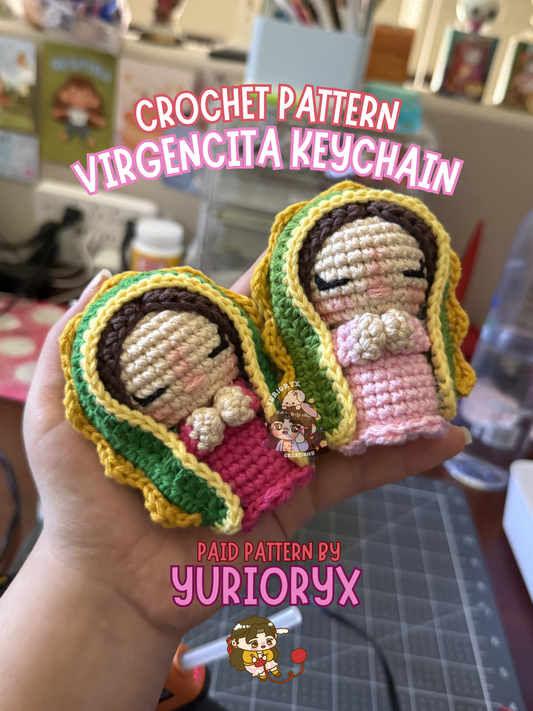 Digital Pattern PDF - Virgencita Keychain 💖 (ENG)