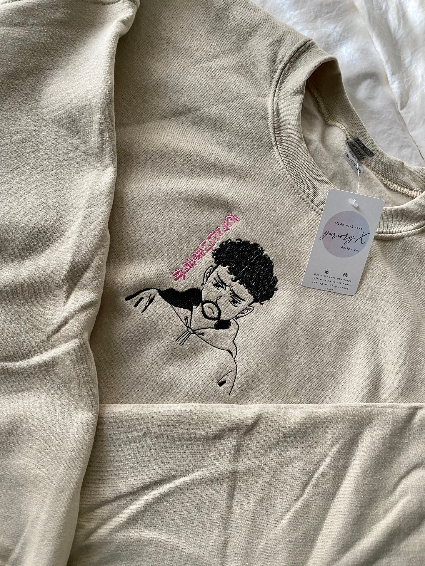 “Donde Estas” Yonaguni Embroidered Sweater 🌸 *pre-order*