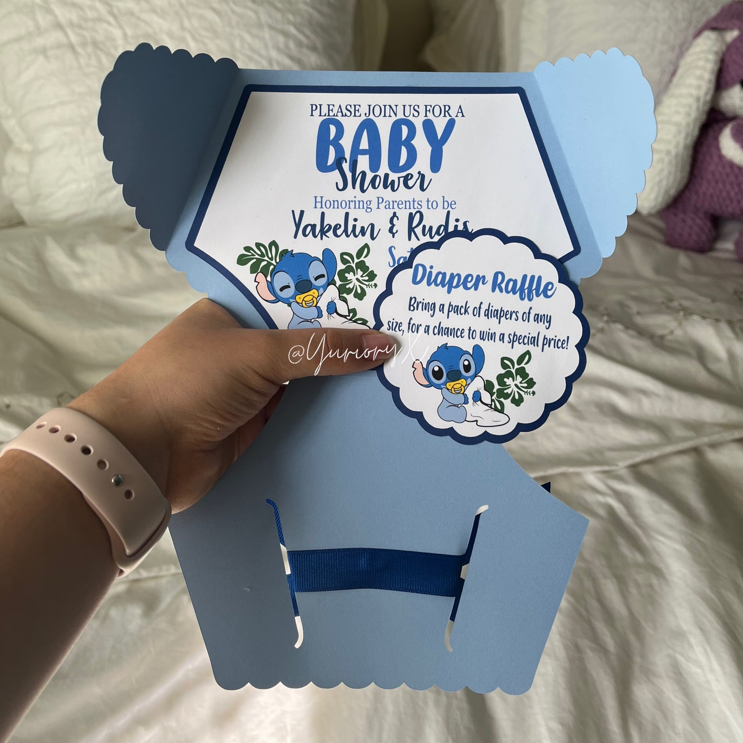 Stitch Baby Shower Invitation, Stitch Invitation, Stitch Baby Shower